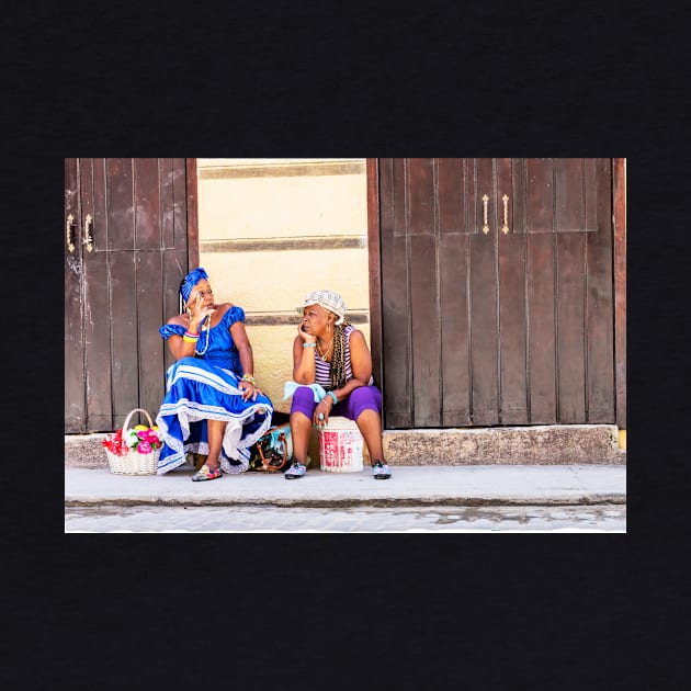 Cuban Women Smoking And Chatting On Havana Streets by tommysphotos